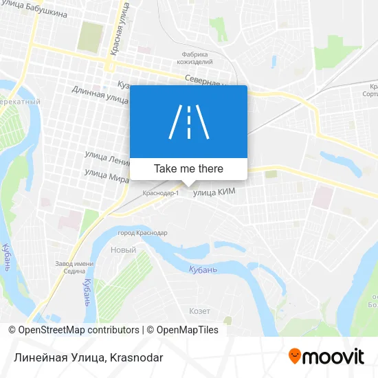 Линейная Улица map