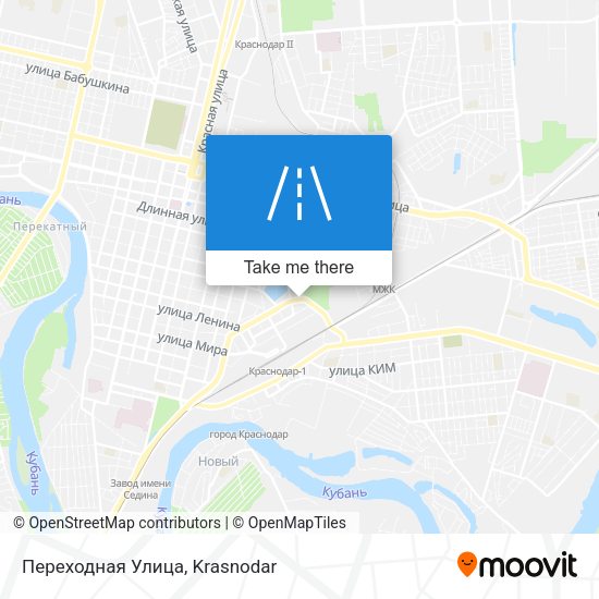 Переходная Улица map