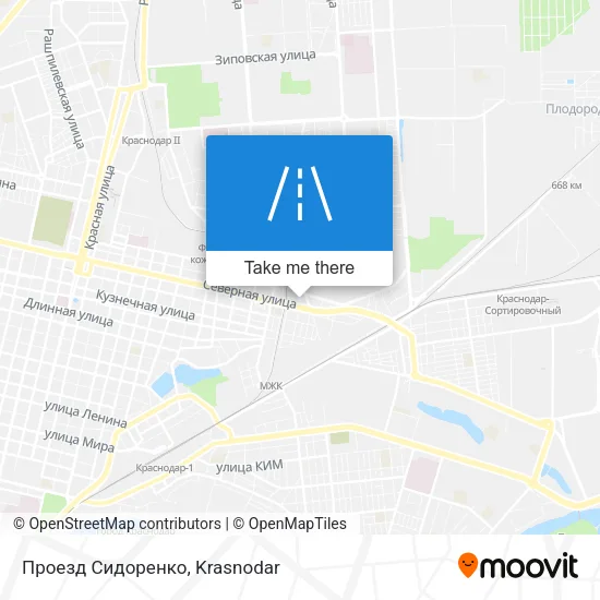 Проезд Сидоренко map