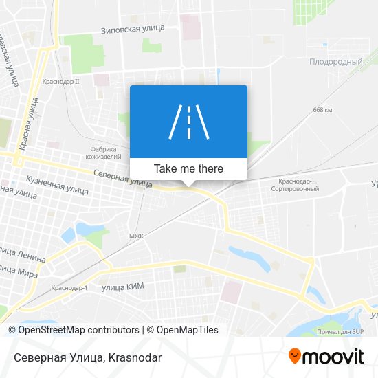 Северная Улица map