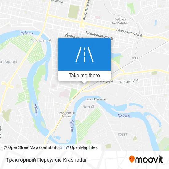 Тракторный Переулок map