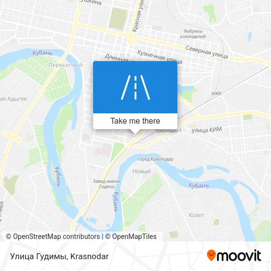 Улица Гудимы map