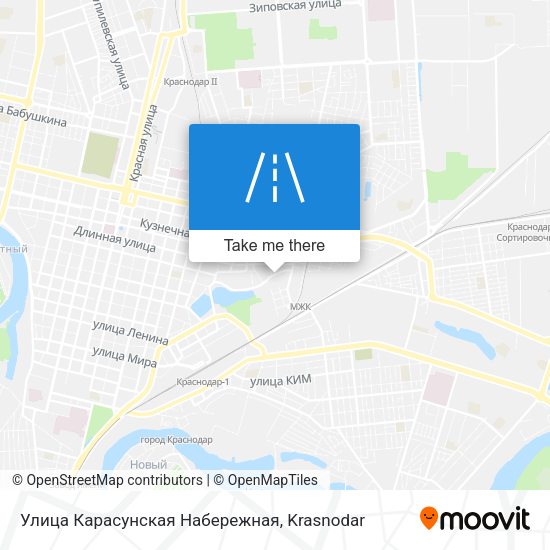 Улица Карасунская Набережная map