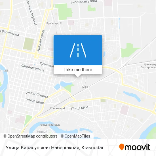 Улица Карасунская Набережная map