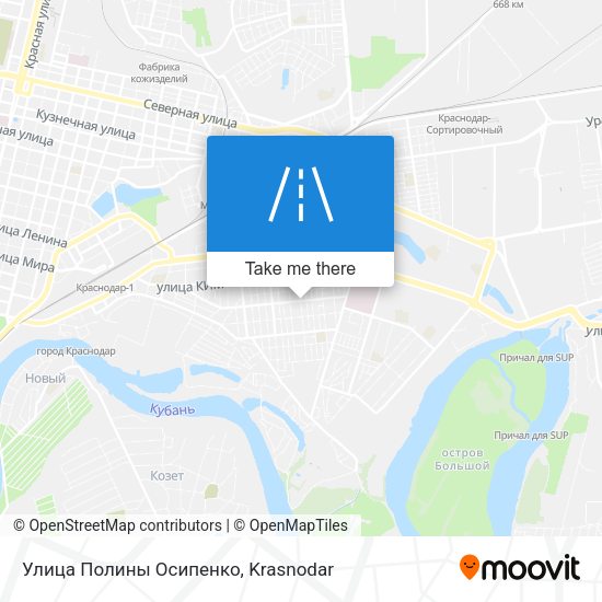 Улица Полины Осипенко map