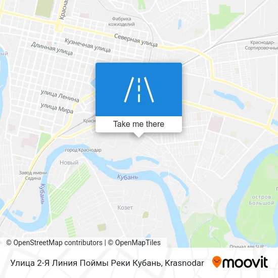 Улица 2-Я Линия Поймы Реки Кубань map