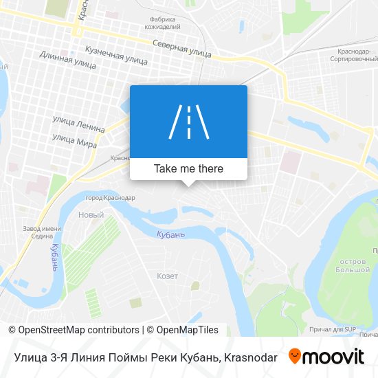 Улица 3-Я Линия Поймы Реки Кубань map