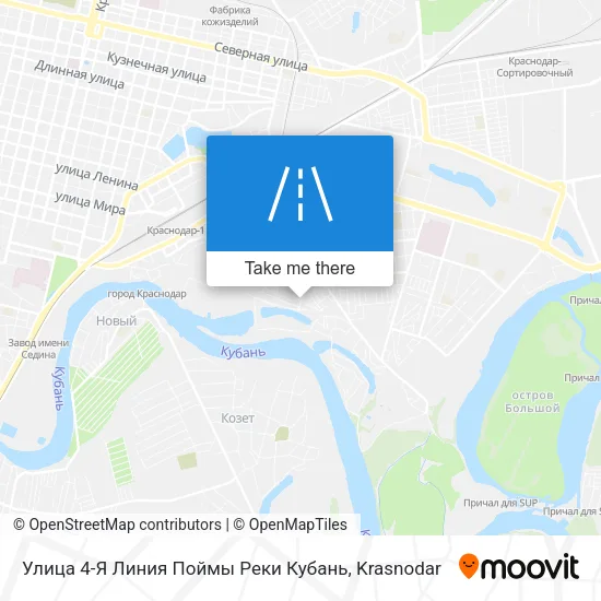 Улица 4-Я Линия Поймы Реки Кубань map