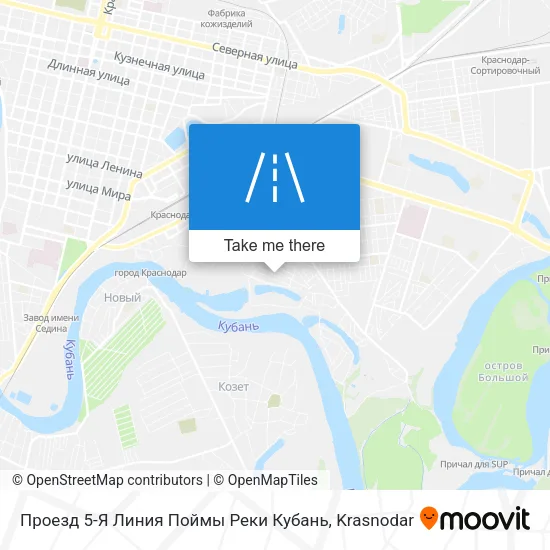Проезд 5-Я Линия Поймы Реки Кубань map