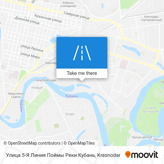 Улица 5-Я Линия Поймы Реки Кубань map