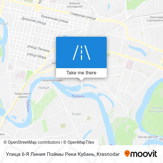 Улица 6-Я Линия Поймы Реки Кубань map