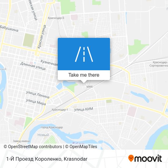 1-Й Проезд Короленко map