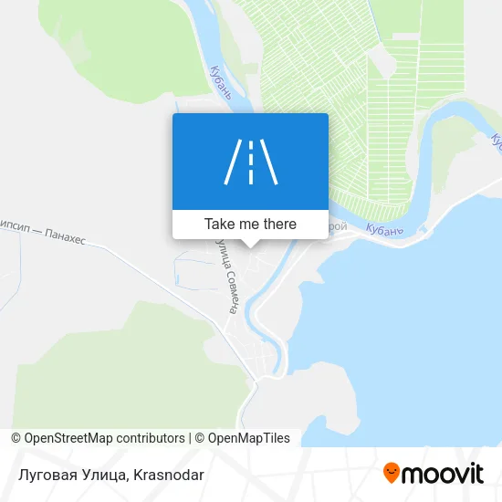 Луговая Улица map