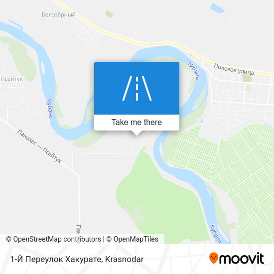 1-Й Переулок Хакурате map