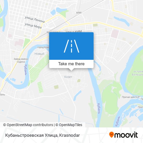 Кубаньстроевская Улица map