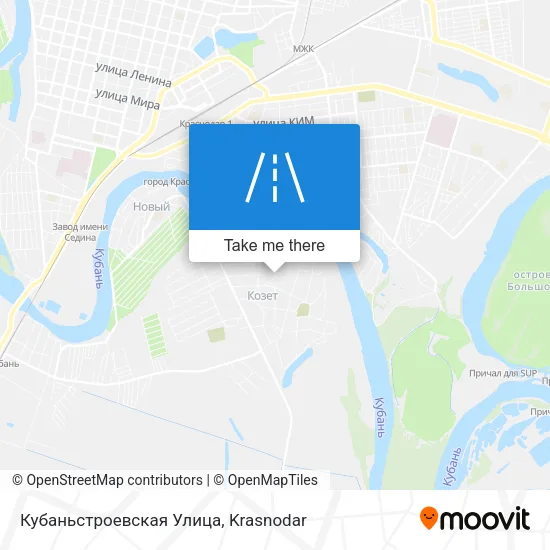 Кубаньстроевская Улица map
