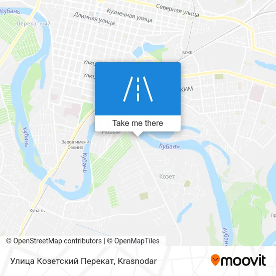 Улица Козетский Перекат map