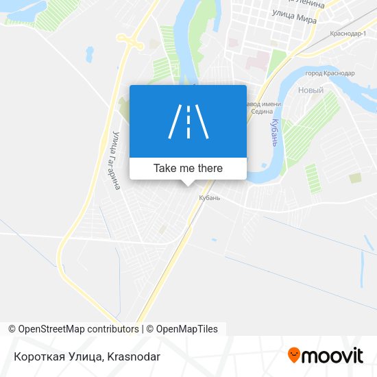 Короткая Улица map