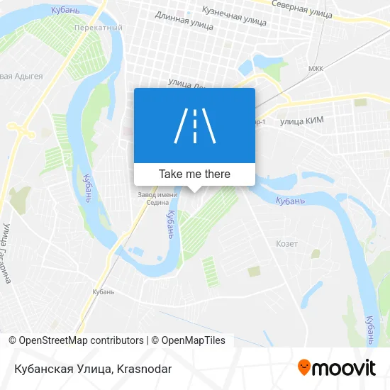 Кубанская Улица map