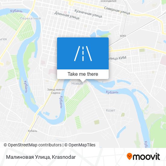 Малиновая Улица map