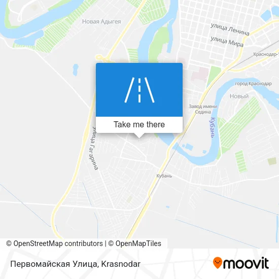 Первомайская Улица map