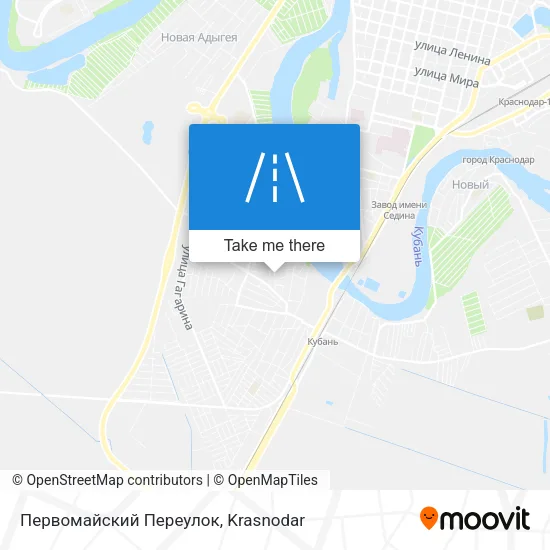 Первомайский Переулок map