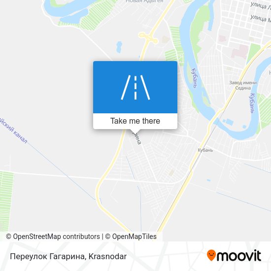 Переулок Гагарина map