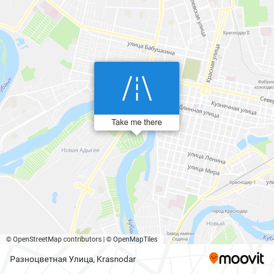 Разноцветная Улица map