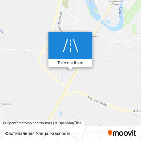 Фестивальная Улица map