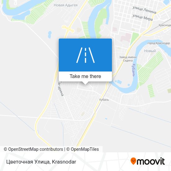 Цветочная Улица map