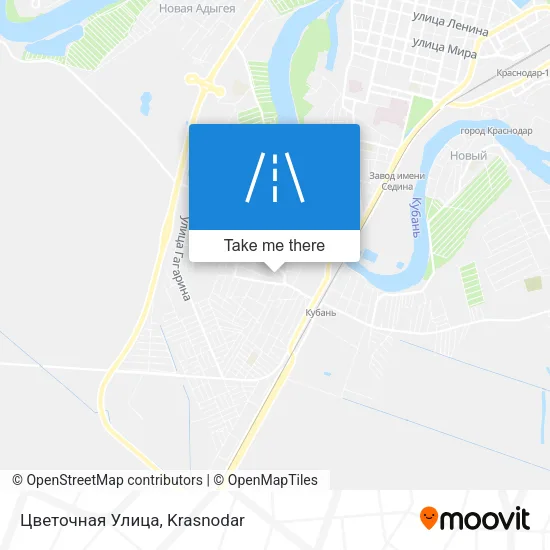 Цветочная Улица map