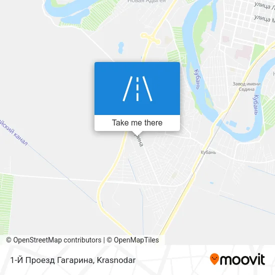 1-Й Проезд Гагарина map