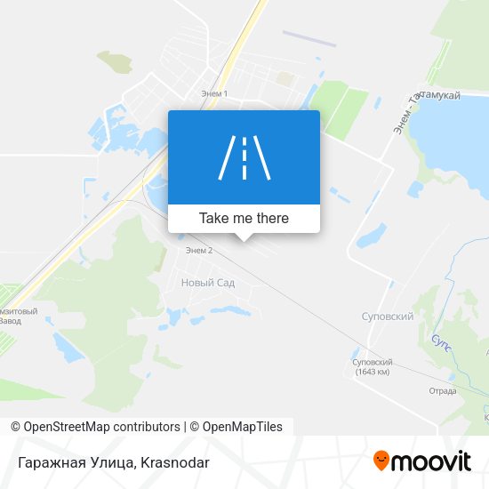 Гаражная Улица map