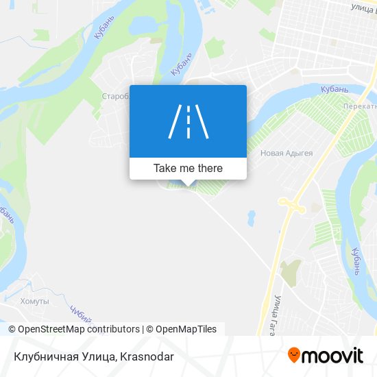 Клубничная Улица map