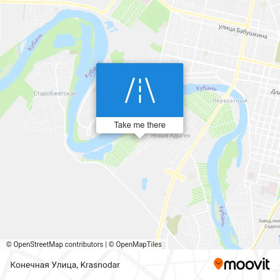 Конечная Улица map