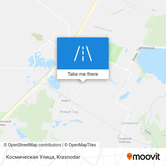 Космическая Улица map