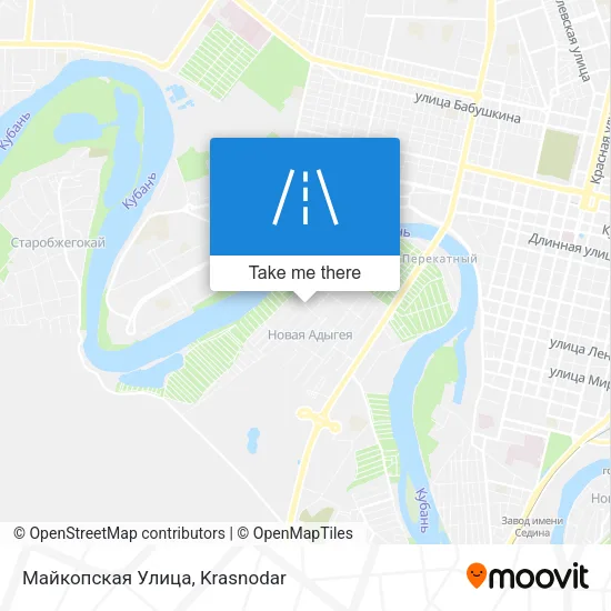 Майкопская Улица map