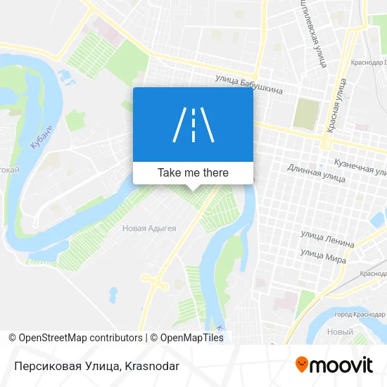 Персиковая Улица map