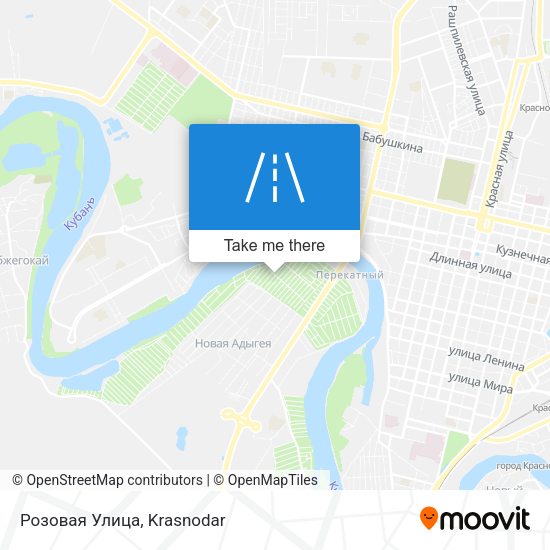 Розовая Улица map