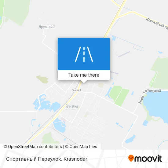 Спортивный Переулок map