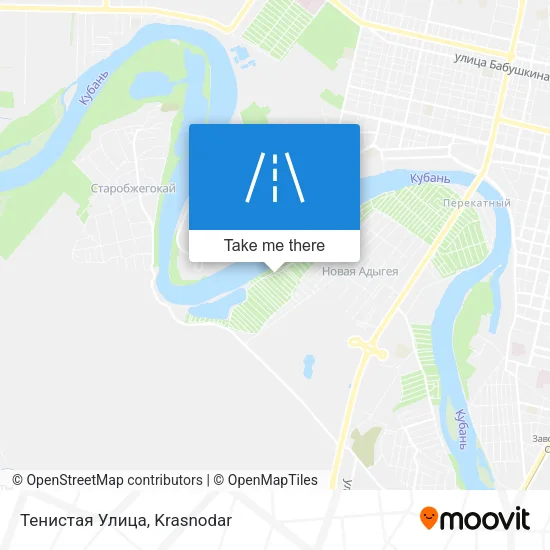 Тенистая Улица map