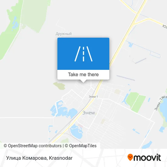 Улица Комарова map