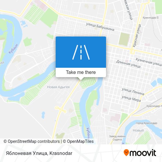 Яблоневая Улица map
