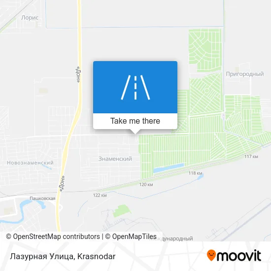 Лазурная Улица map