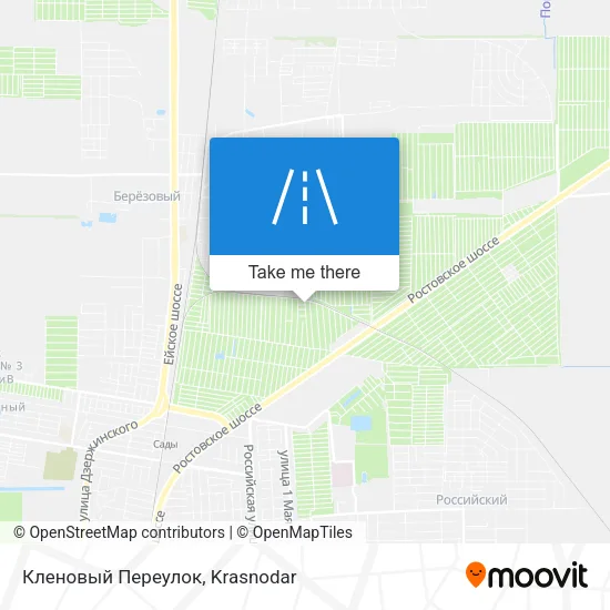 Кленовый Переулок map