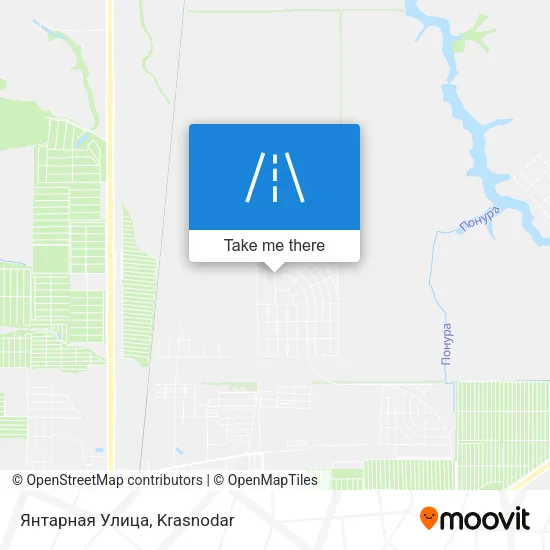Янтарная Улица map