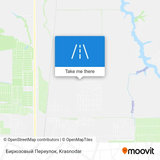 Бирюзовый Переулок map