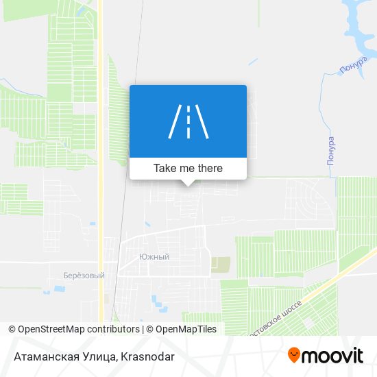Атаманская Улица map