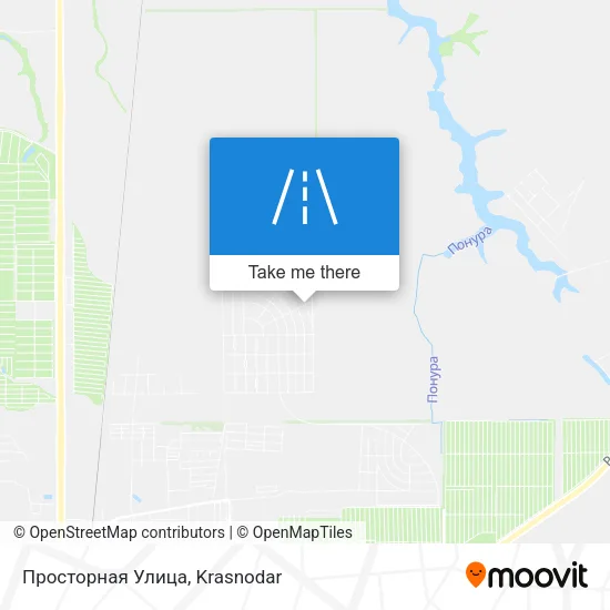 Просторная Улица map