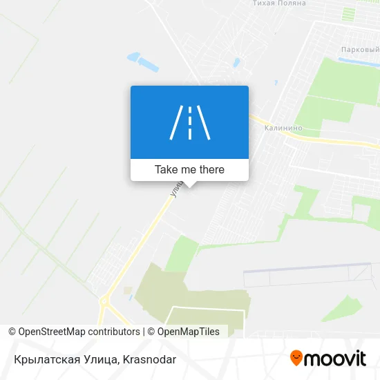Крылатская Улица map